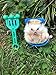 Dahey Cute Hedgehog Mini Chair Small Animal Toy Plastic Swivel Seat Decoration Photo Pops for Hamster, Mice, Other Small Pets, Blue