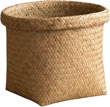 Cesto para Ropa Sucia Colada Tejido Ratán La Ropa Sucia Bin Organizador