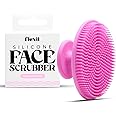 flexii® Silicone Face Scrubber - Gentle Facial Scrubber for Sensitive Skin, Exfoliating Face Scrubber, Face Wash Brush, Facial Cleansing Brush for Men and Women - Pink