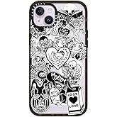 CASETiFY Impact iPhone 14 Plus Case [4X Military Grade Drop Tested / 8.2ft Drop Protection] - matt Darling Sticker Collage - Clear Black