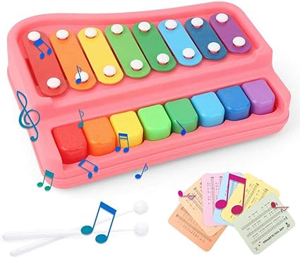 Ooouse 2 In 1 Piano Xylophone For Kids 8 Key Scales Musical Instruments Toyset Toy With 6 Music Scores Educational Musical Instruments Toys For 3 Aged And Up Toddlers Kids No Batteries Needed Amazon Co Uk