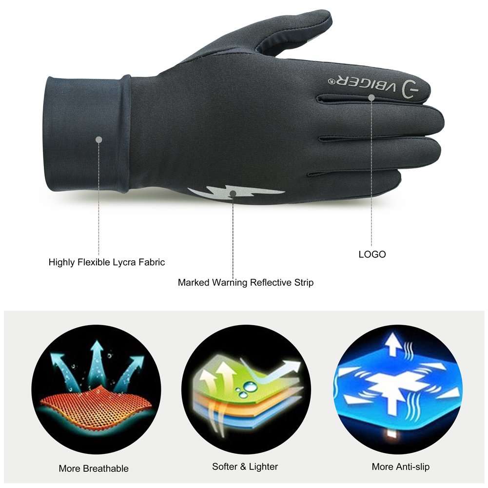 VBIGER Cycling Gloves Tounchscreen Sports Gloves