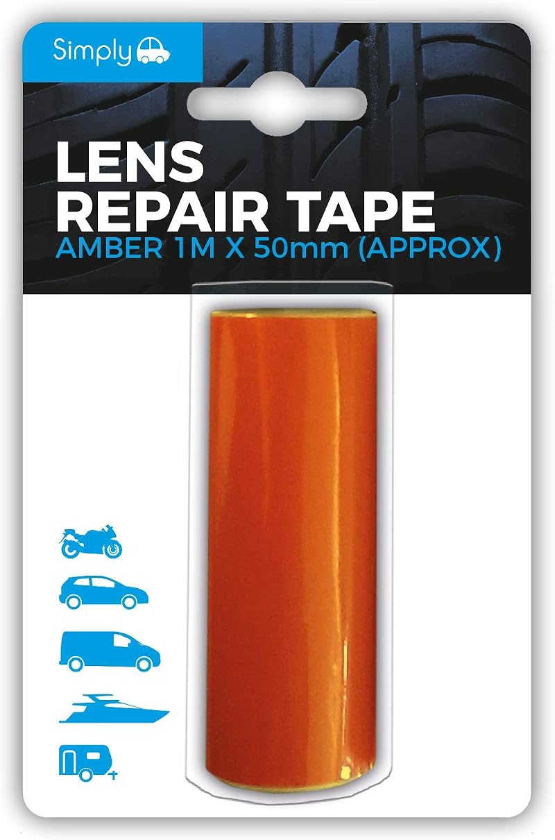 Simply 2251 Lens Repair Adhesive Tape Amber, Pack of 1
