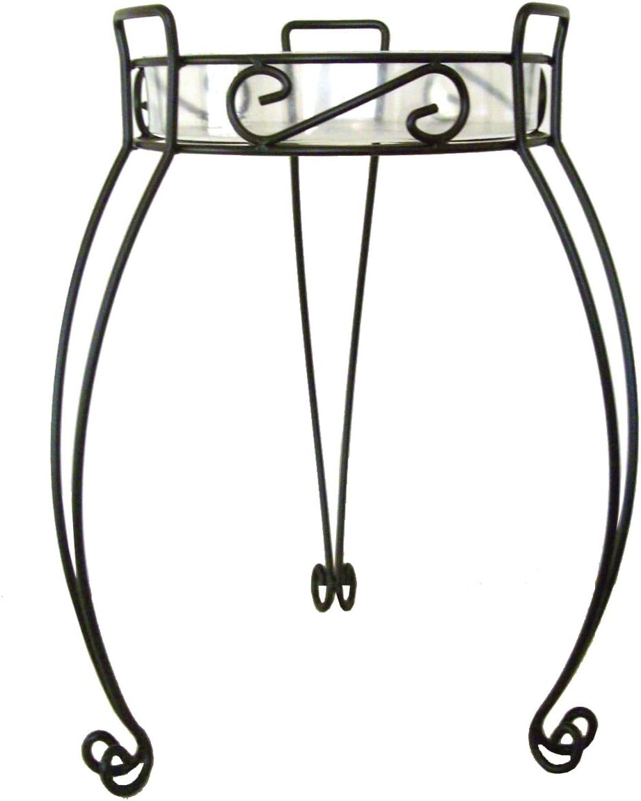 River North Combo Top Plant Stand 21", Black