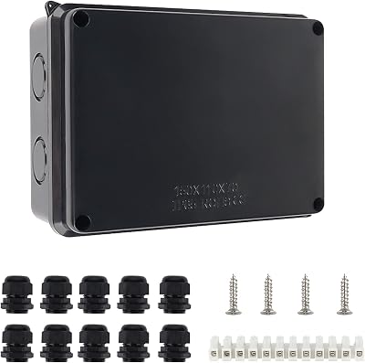 COOLWEST IP65 Waterproof Junction Box Large ABS Outdoor Electrical Box