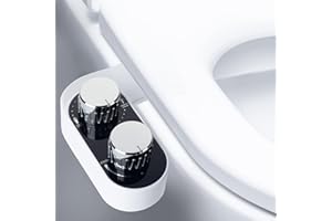 COSYLAND Bidet Attachment for Toilet - Ultra-Slim Self-Cleaning Bidet with Dual Nozzle (Frontal & Rear Wash) for Hygiene, Fem