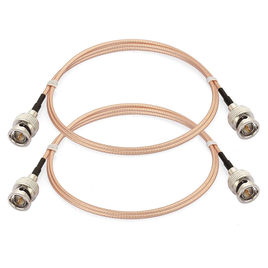 Bingfu SDI Cable BNC Male to Male RG179 75 Ohm Coaxial Cable 1m 3 feet 2-Pack for 4K 1080P 3G HD Camera Monitor Vedio Recorder SDI Converter Splitter Security Camera