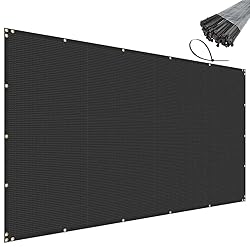 SunnyRoyal 8' x 151' Black Privacy Fence Screen