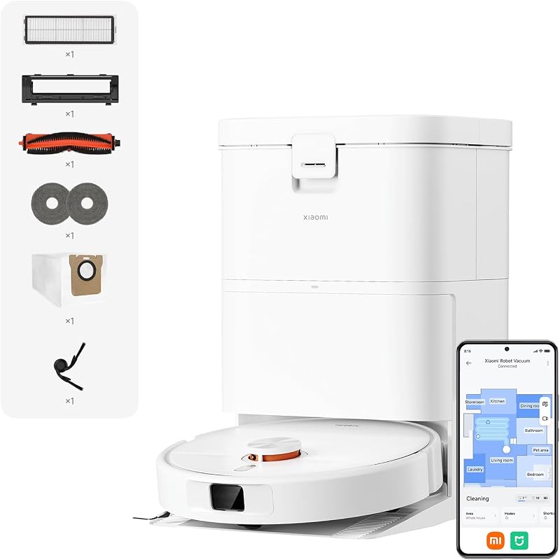 H50 Robot aspirapolvere con lavaggio e panno sollevabile, 10000 Pa