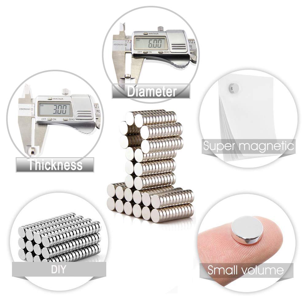 Pequeños Imanes de Refrigerador Multiusos N52 Redondo Neodimio ...