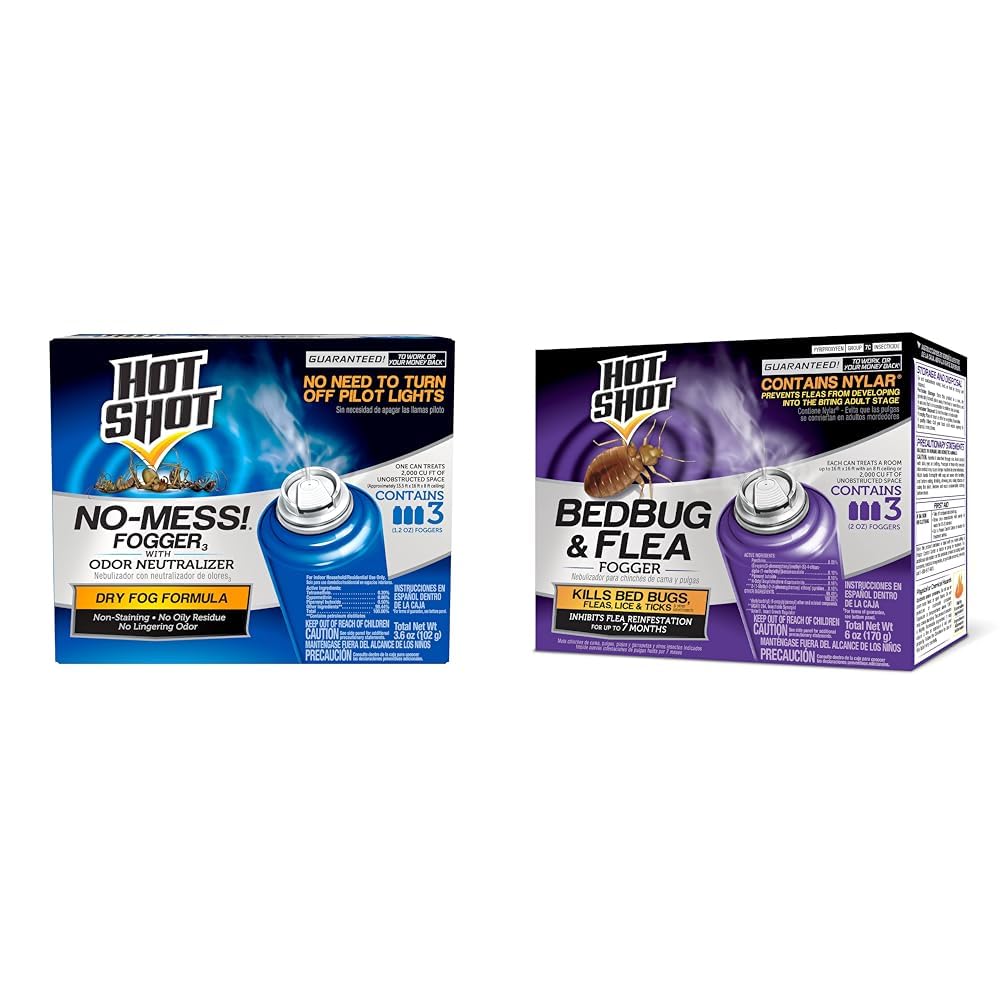 Mua Hot Shot No Mess Fogger, Bed Bug &amp; Flea Fogger Bundle, 3 Count Each ...