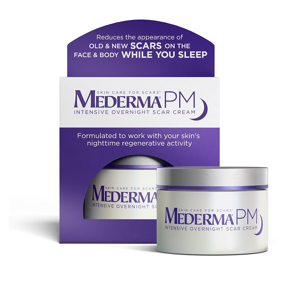 Mederma PM Intensive Overnight  Cream - Reduces the Appearance of Old & New s on the Face & Body While You  - Works with Skin's Nighttime Regenerative Activity - 1.7 oz.