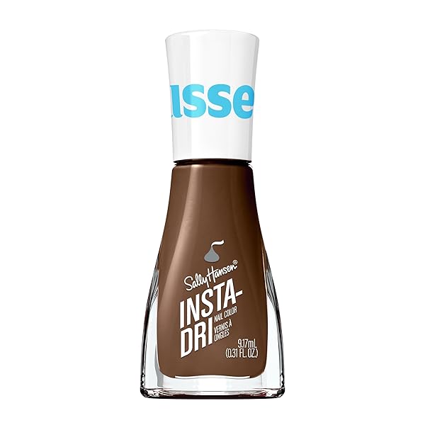 SALLY HANSEN INSTA-DRI X HERSHEY’S KISSES, MORE KISSES PLZ, QUICK DRY, LONG LASTING, OPAQUE, CREME BROWN NAIL POLISH