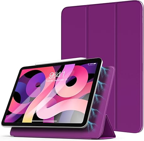 Amazon Com Timovo Case For New Ipad Air 4th Generation Ipad Air 4 Case 10 9 Inch 2020 Ipad Pro 11 2018 Support Apple Pencil Pair Charging Strong Magnetic Trifold Stand Case Auto Sleep Wake