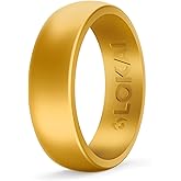 Lokai Silicone Ring for Men & Women, (ClassicRing-P2) - Ultra Comfort, Premium Silicone Rings for Active Lifestyle & Wedding Bands - Durable & Breathable Rubber, No Gemstone