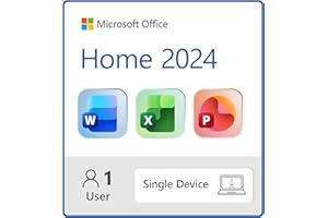 Microsoft Office Home 2024 | Classic Office Apps: Word, Excel, PowerPoint | One-Time Purchase for a single Windows laptop or Mac | Instant Download