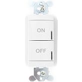 Sensor Switch NPODM-WH nLight Push Button WallPod On/Off Switch, Low Voltage, White