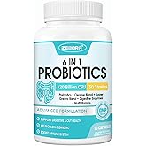 ZEBORA Probiotics for Women-Men Digestive Health with 120 Billion CFUs, Mens-Womens Probiotic for Gut Health, Immune Support, and Gut Detox with 45-Day Supply, 90 Veggie Capsules