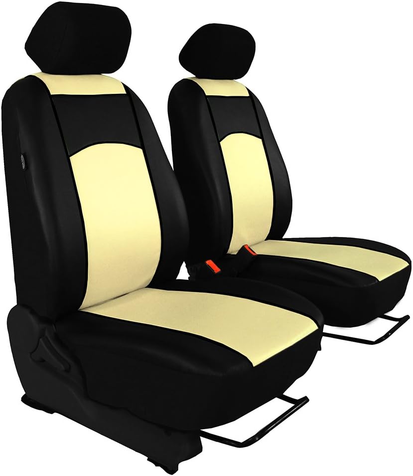 Front Seat Covers for Seat Covers for BMW X3 E83. Design Eco Leather Look Beige