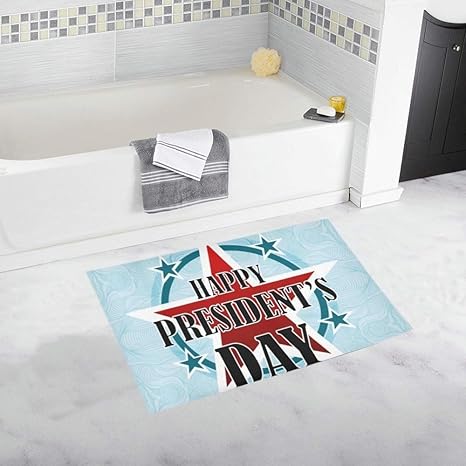 Amazon Com Happy Presidents Day American Custom Non Slip Bath Mat