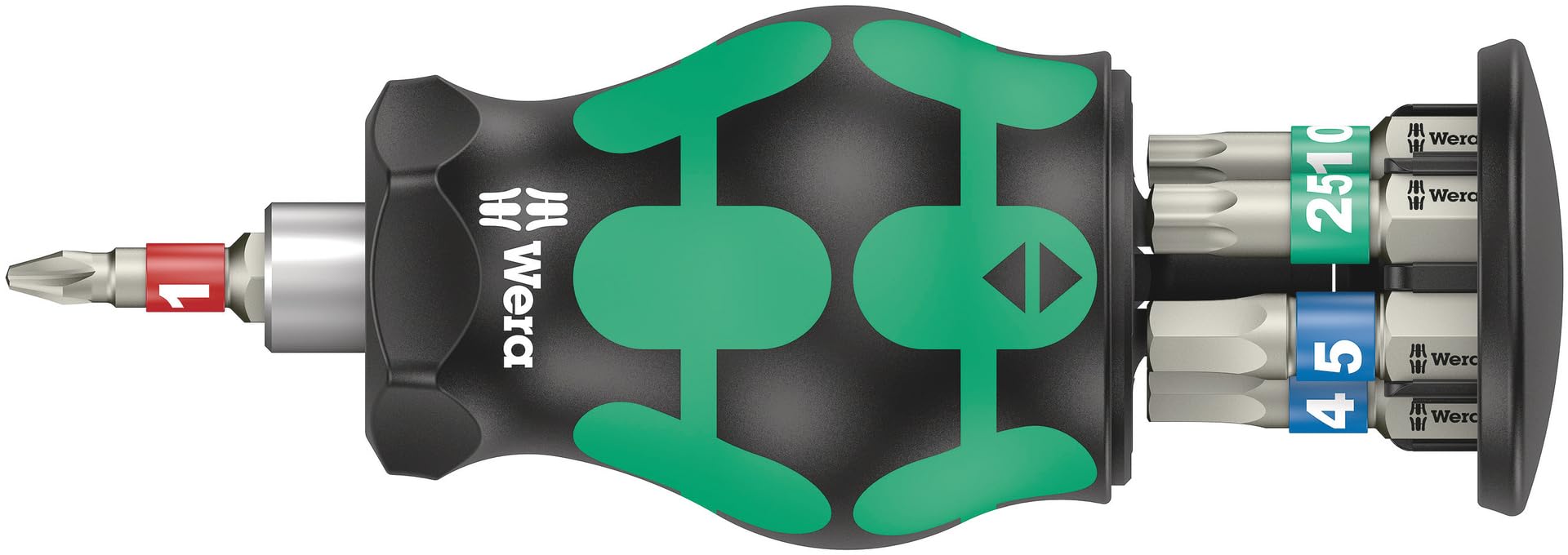 Bicycle set 11, Stubby screwdriver with bit magazine, 7 pieces