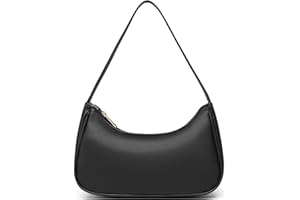 Afashor Shoulder Bags for Women Vegan Leather Hobo Sling Tote Handbag Retro Clutch Purse with Zipper Closure
