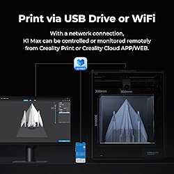Creality K1 Max 3D Printer, 600mm/s Max High-Speed