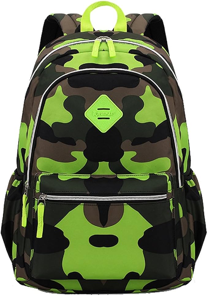 Camouflage Backpack Boys Elementary School Book Bag Camo Back Pack