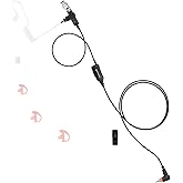 commountain SL300 SL3500e Earpiece with Mic Compatible for Motorola Radios TLK-100 TLK-110 SL-300 SL7550 SL7550e SL-3500e TLK100 TLK110, Acousic Tube Headset