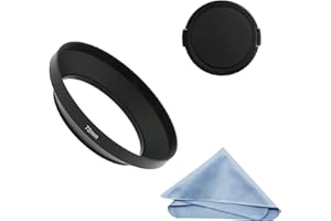 SIOTI 72mm Lens Hood, Matte Treatment Inside, Aluminum Material, Compatible with All Camera Lens S/C/N/F/O/P etc.(72mm)