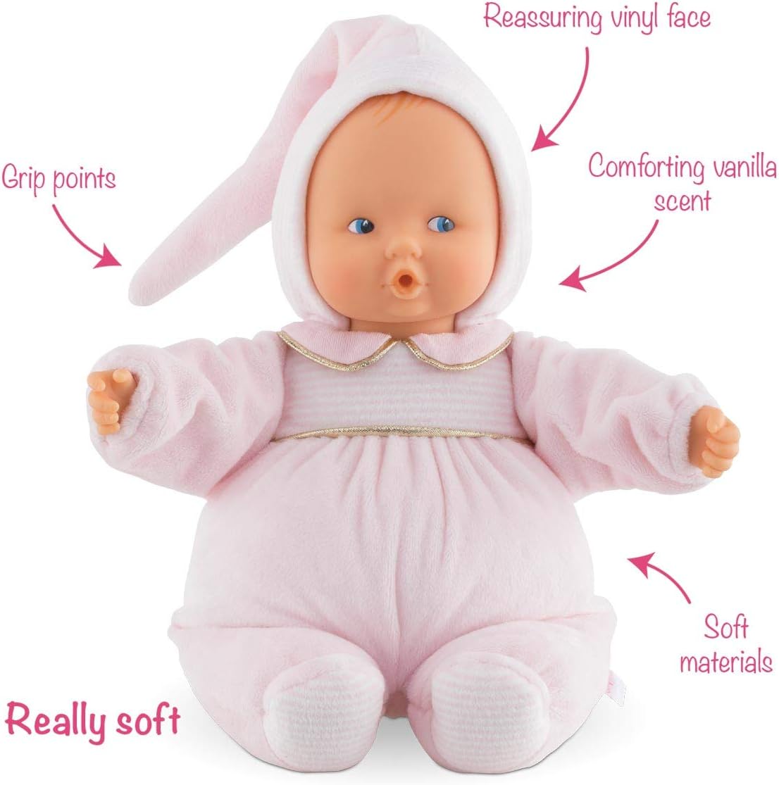 Corolle - Babipouce Sweet Dreams Cotton Flower - 28cm, Pink, 28 cm - Image 3