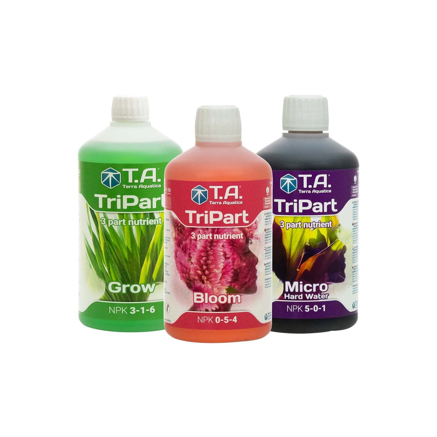 Senua-General Hydroponics Soft Warter Flora Series QT - FloraGro, FloraBloom, and FloraMicro Garden, Lawn, Supply, Maintenance 1ltr