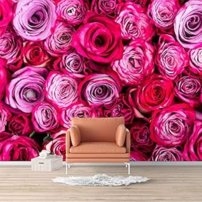 Wall Mural Elegant Rose Flower Floral Photo Removable Self-Adhesive Large Wallpaper - 66x96 inches