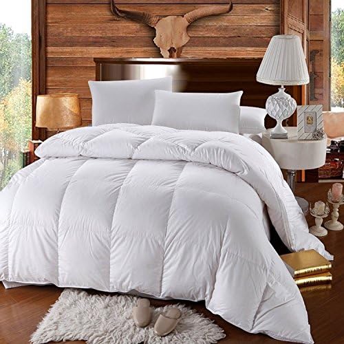 Spectacularly soft hypoallergenic Full White Duck Down comforter; Durably soft 500tc weaved fabric from 100-percent down proof cotton; Beneficial hypoallergenic properties
