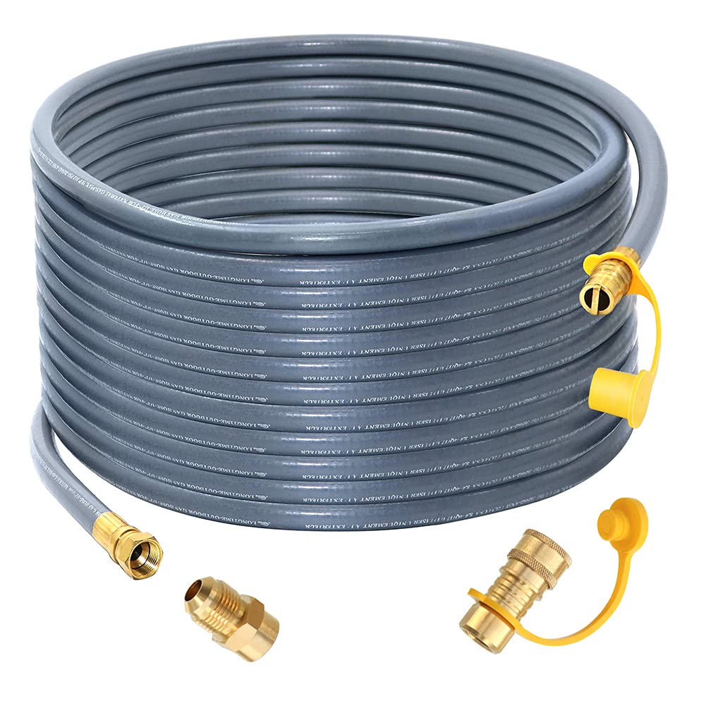 Upgraded 48 Feet 1/2 Inch Natural Gas Hose propane