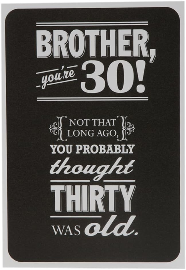 Brother 30th Birthday, Birthday Card