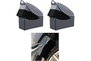 Augeny 2PCS Tire Dressing Applicator, Reusable Car Tire Shine Sponge Pad With Lid, Durable Foam Auto Wheel Detailing for Vehicle Waxing Polishing Cleaning (Gray)