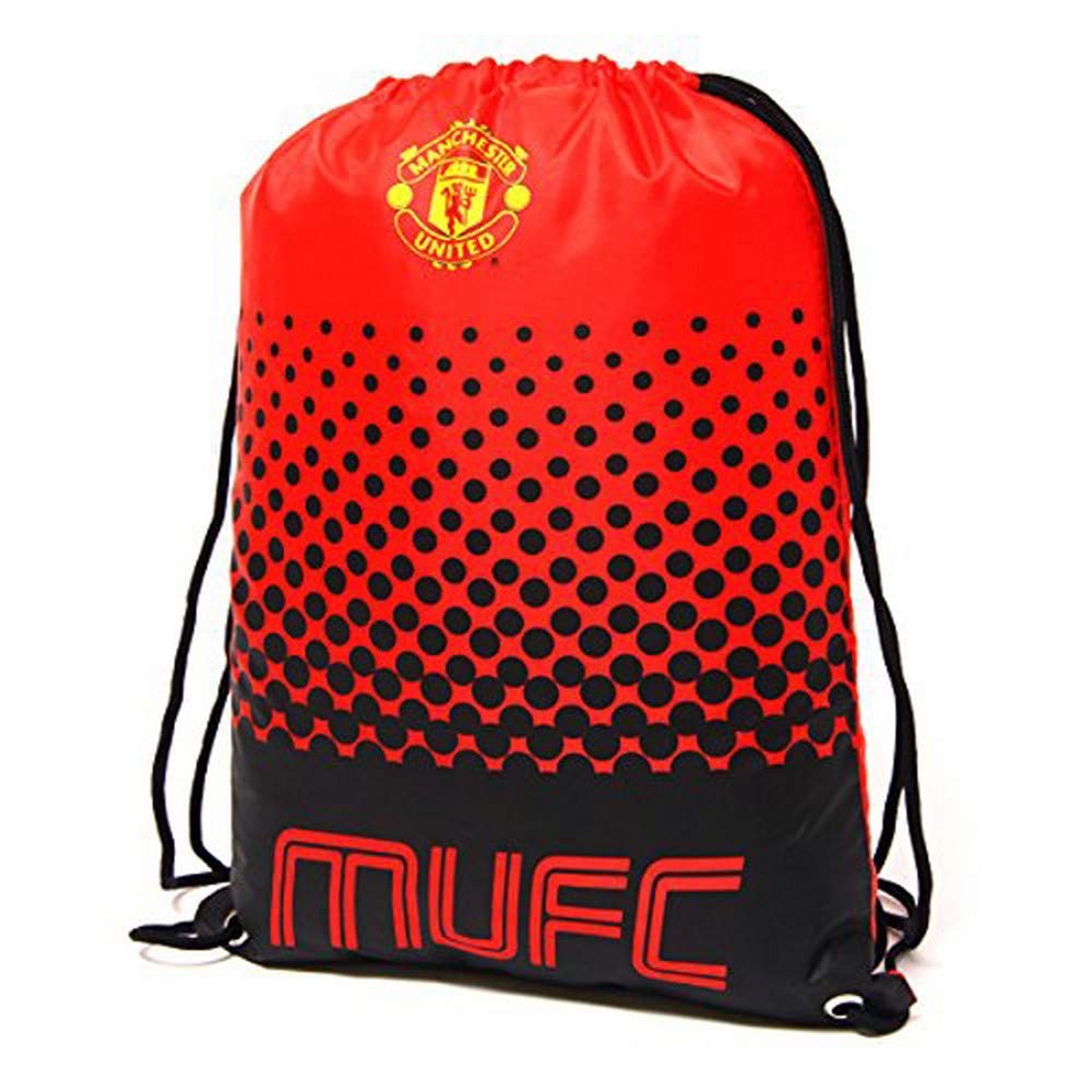 Manchester United MUFC Children's Unisex Drawstring Bag, Red