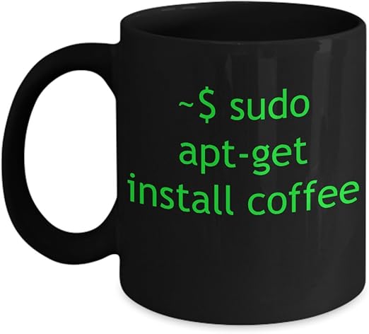 Mug Linux Apt-Get Install Coffee 