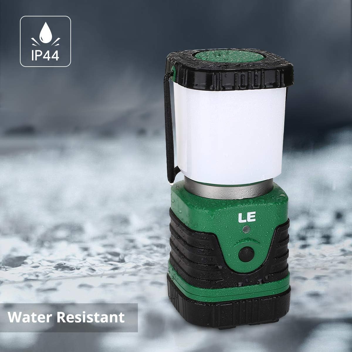 LE LED Camping Lantern Rechargeable, 1000LM, 4 Light Modes, 4400mAh Power Bank, IP44 Waterproof, Perfect Lantern Flashlight for Hurricane Emergency, Hiking, Home and More, USB Cable Included: Sports & Outdoors