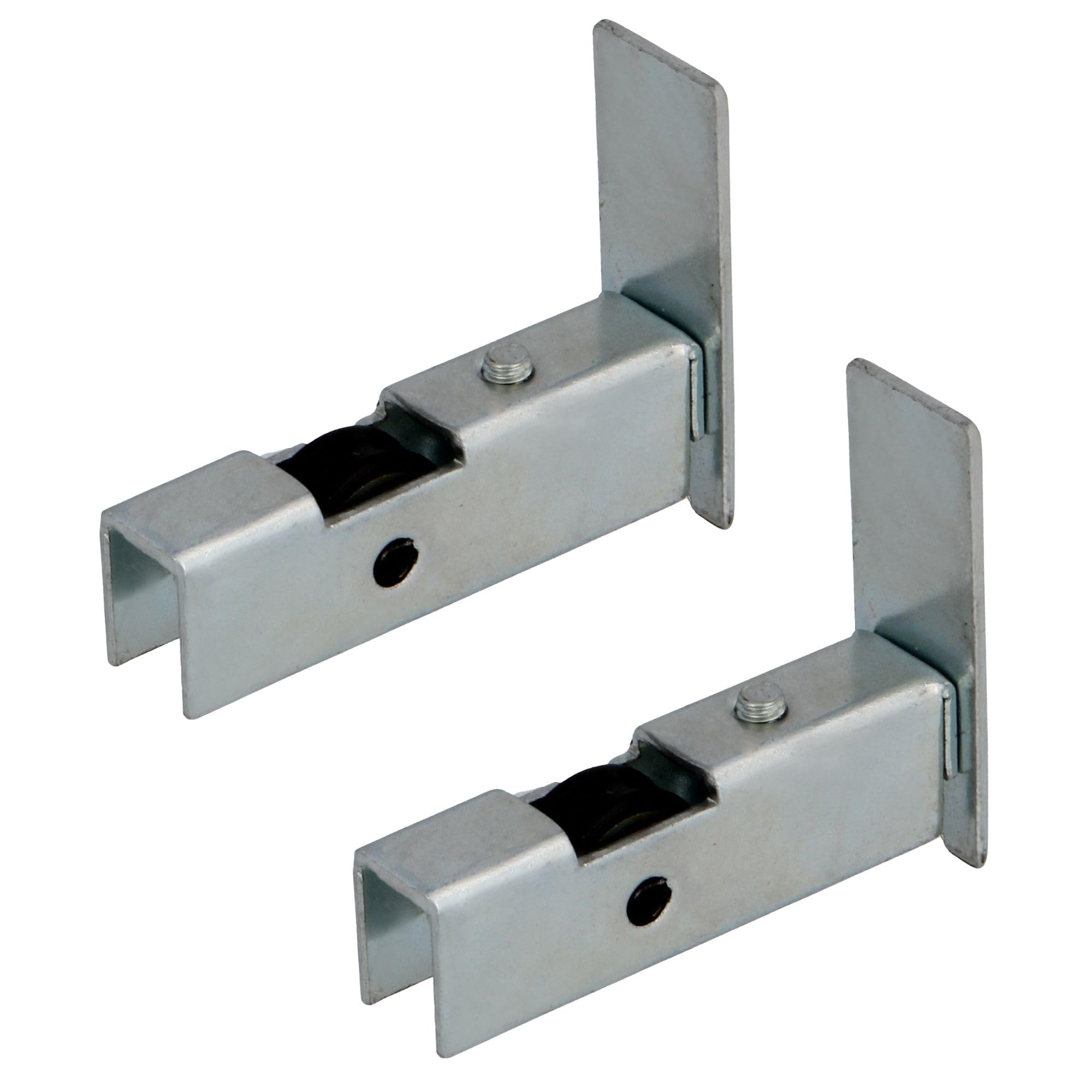 Amig - Sliding Window Roller - Set of 2 Units - Size 40 x 11 mm - Metal Housing with Screw and Ball Bearing - Designed for Sliding Windows - Zinc-Plated Steel - Mod. COR23