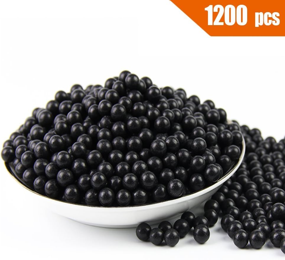 Slingshot Ammo Professional About 1200 PCS, 7/20"(9mm) Hard Clay Ball, Environmentally Friendly(Random Colors). : Sports & Outdoors