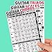 Best Music Stuff Guitar Cheatsheets Bundle (Chords, Scales, and Triads Cheatsheet • Laminated Pocket Reference (Large - 6-in x 9-in)