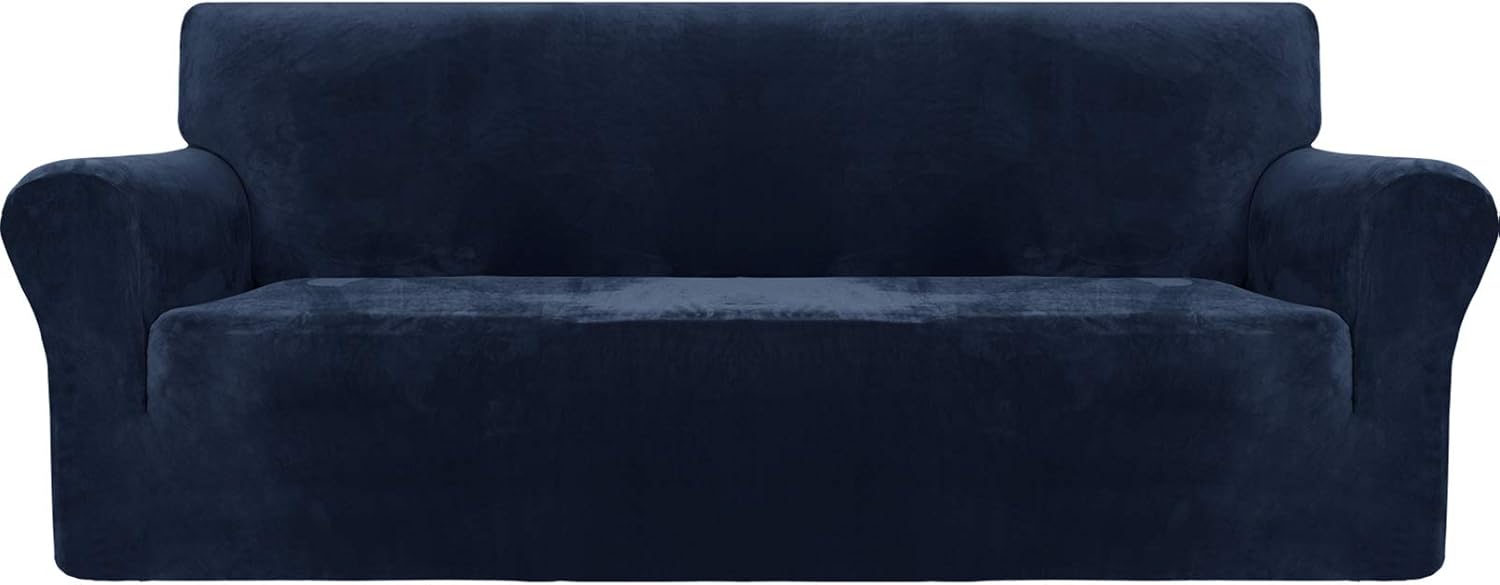 MAXIJIN Thick Velvet Sofa Covers 3 Seater Super Stretch Non Slip Couch