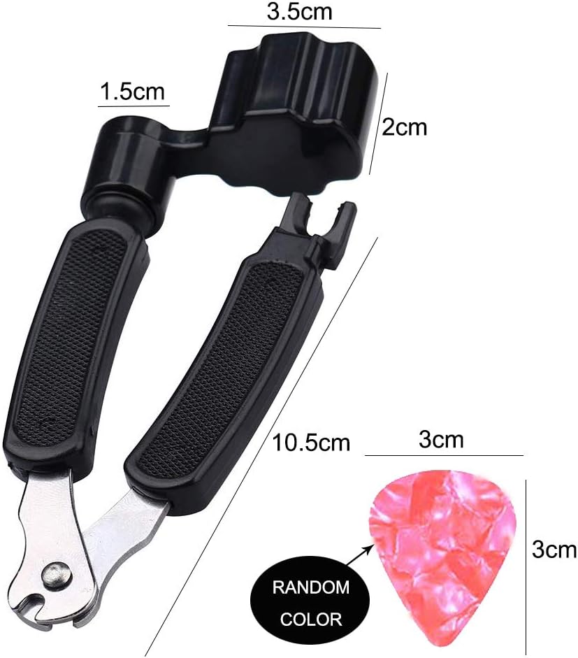 10Pcs Guitar Winder String Winder and Cutter 3In1 Multifunctional