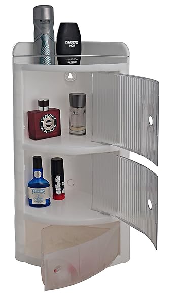 Parasnath Beautiful Crystal Corner Cabinet Shelf (Made In India)