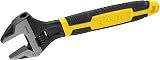 Stanley 090950 300mm MaxSteel Adjustable Wrench, Narrow Jaw, Bi-Material view 2
