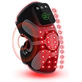 Red Light Therapy Knee Massager 660nm &amp; 850nm, Heated Vibration Knee Brace Cordless Rechargeable 5000mAh, Timer &amp; Pulse Modes for Knee Elbow Shoulder Joint Comfort Support Device