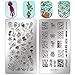 Ejiubas Gel Nail Polish Set Nail Art Stamp Image Plates Wonderful Sea World Nail Art Tools