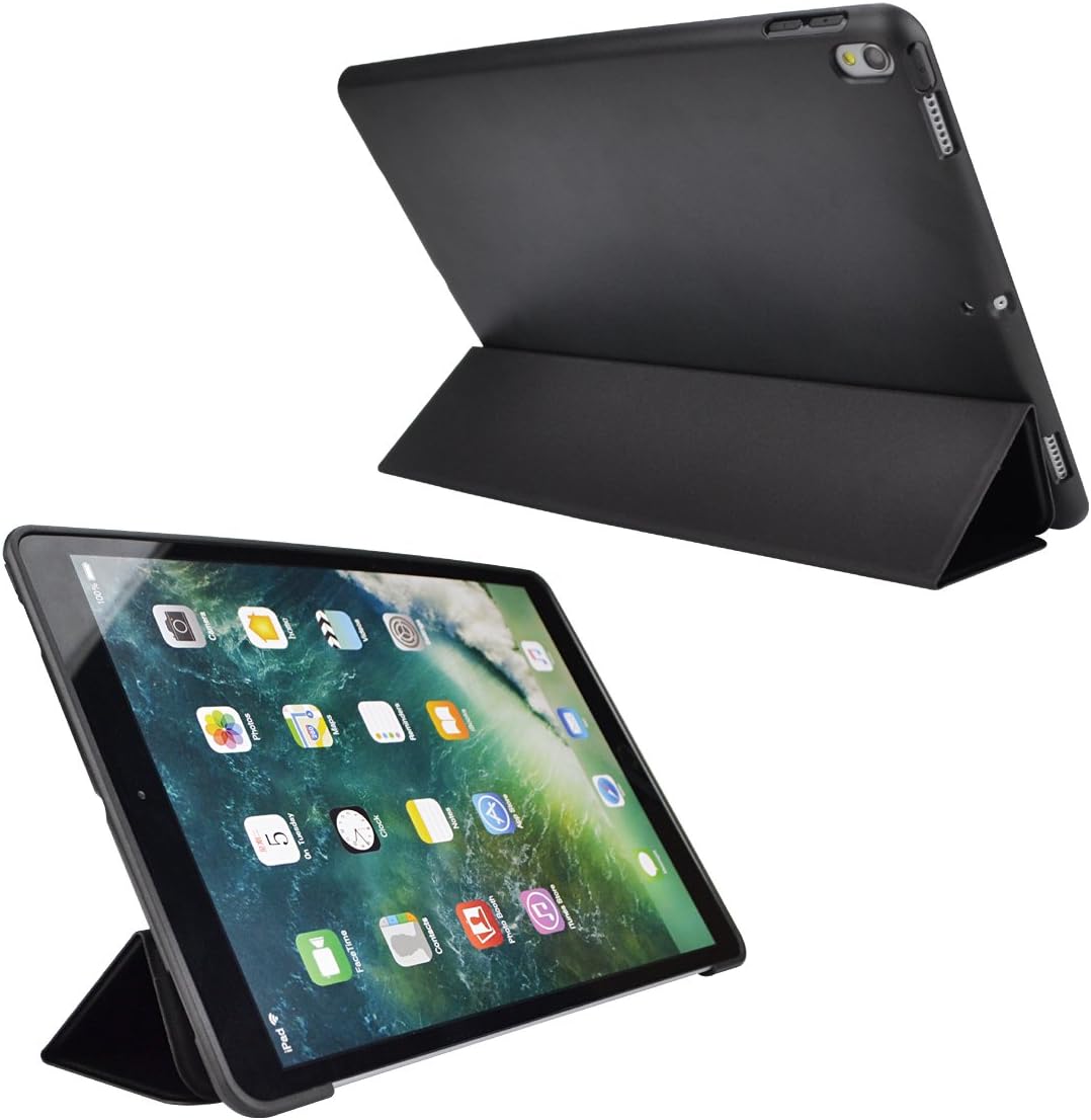 SSBRIGHT Ultra-Portable Case for iPad Pro 10.5, Protective Smart Cover with Auto Wake/Sleep Function for 10.5-inch iPad Pro (Black)